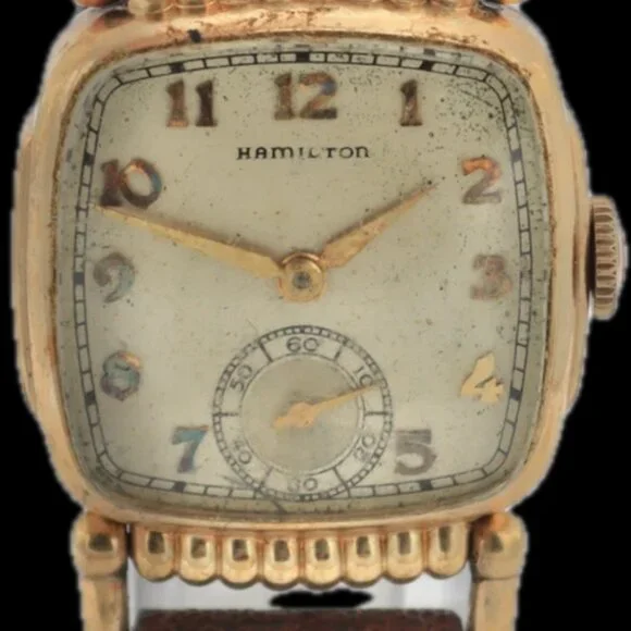 Vintage 1940 Hamilton Russell Men's Mechanical Wristwatch 987 A USA 10k GF
